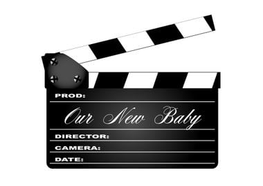 Our New Baby Clapperboard