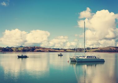 Three Sailing Boats