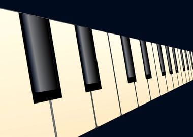 Piano Keys Perspective