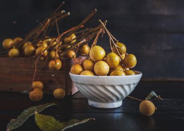 Fresh longan fruit