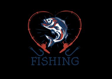 fishing heart