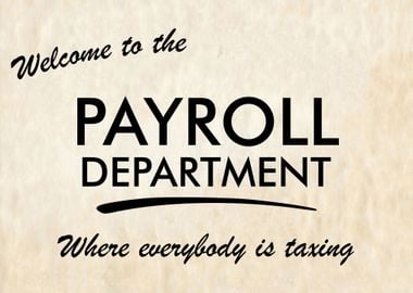 Payroll Office Funny