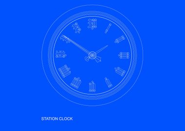 Station Clock Blueprint