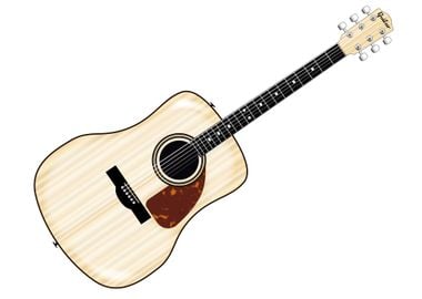 Pale Acoustic Guitar