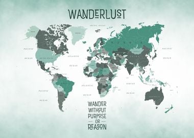 Wanderlust World Map