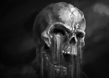 dark skull skeleton