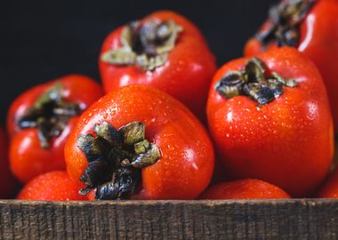 Fresh persimmons