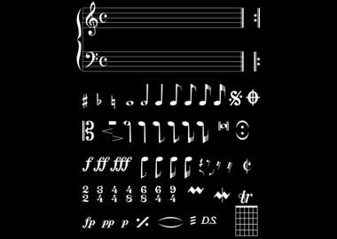 Musical Notation Negative