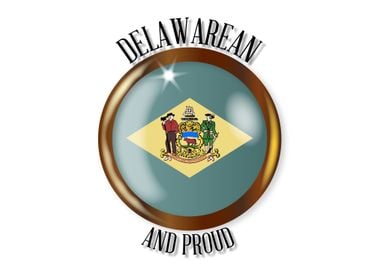 Delaware Proud Flag Button