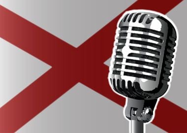 Alabama Flag Microphone