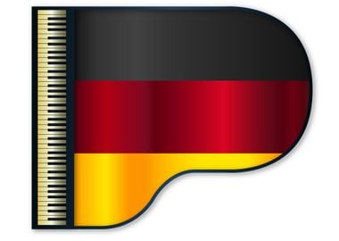 Grand Piano Germany Flag