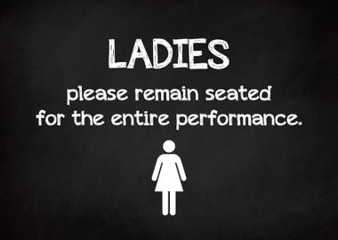 LADIES Funny Bathroom