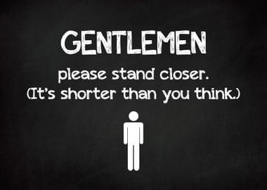 GENTLEMEN Funny Bathroom