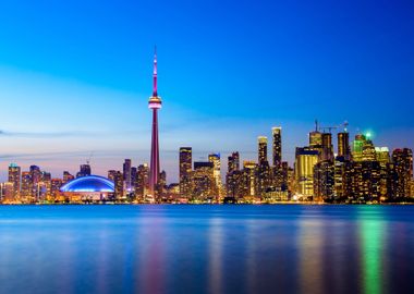 Toronto Skyline by night