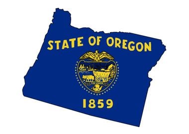 Oregon State Outline Map