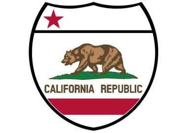 California State Flag Sign