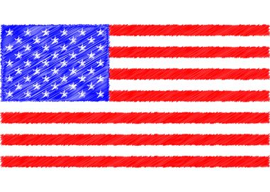 Grunge USA Flag