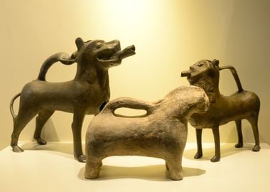 bronze aquamanile exhibit