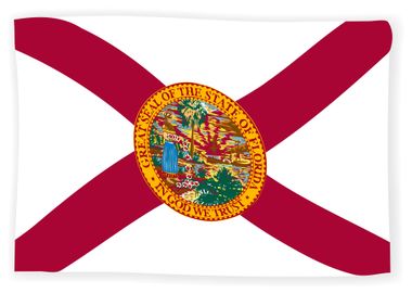 Waving Florida State Flag