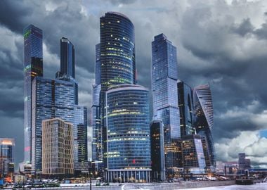 Moscow City Skyline Russia