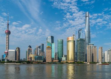 Shanghai City Skyline