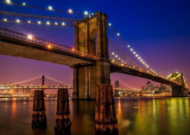 Brooklyn Bridge at night