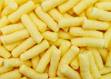 corn puffs background