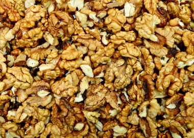 dry walnuts texture