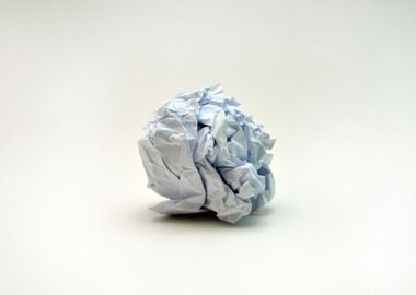 crumpled ball of paper