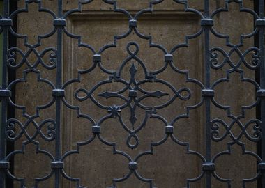 wrought iron grid