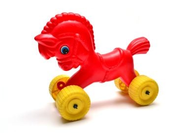 red horse toy