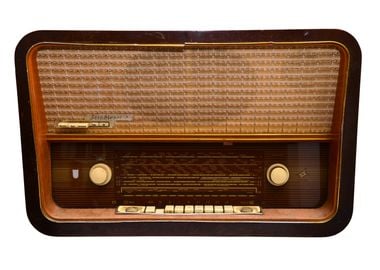 vintage radio front