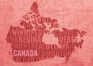 Canada Country Word Map