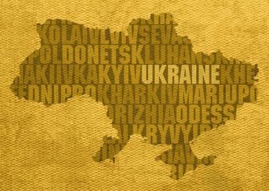 Ukraine Country Word Map