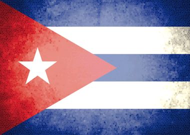 Cuba vintage flag