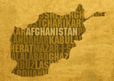 Afghanistan Word Map