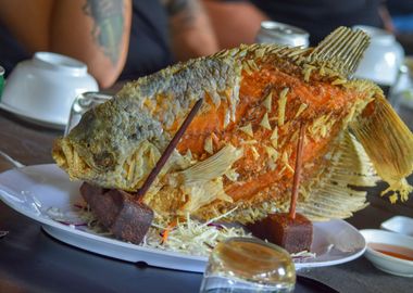 Fried Elephant Ear Fish