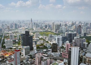 Aerial view of Bangkok