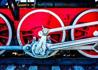 Red Wheels White Rods