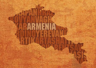 Armenia Country Word Map