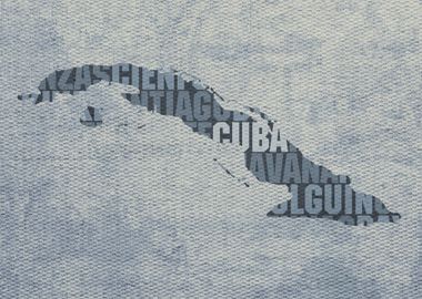 Cuba Country Word Map