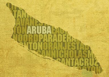 Aruba Country Word Map