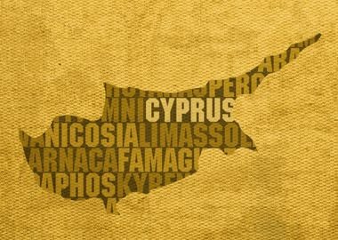 Cyprus Country Word Map