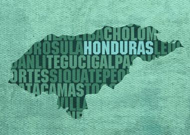 Honduras Country Word Map