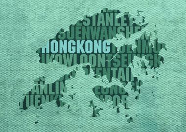 Hong Kong Country Word Map