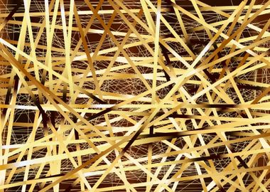 Golden Straws Background