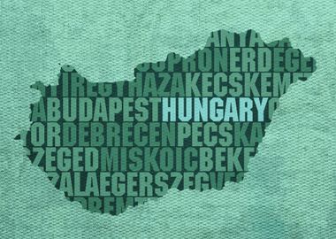 Hungary Country Word Map