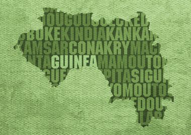 Guinea Country Word Map