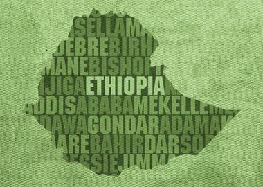 Ethiopia Country Word Map