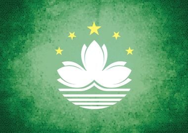 Macau vintage flag